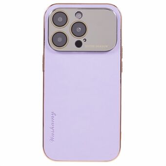 Voor iPhone 14 Pro Telefoonhoesje PU-leer + TPU + PC Galvanische framehoes