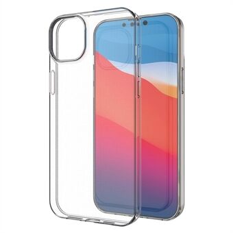 Zachte TPU-hoes voor iPhone 14 Plus 6,7 inch, ultradunne anti-vergeling doorzichtige telefoonhoes