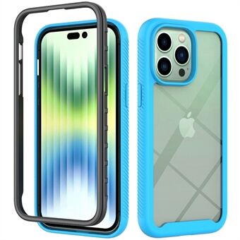 Voor iPhone 14 Plus 6.7 inch Anti- Scratch Telefoon Case TPU + PC + Acryl Hybrid Cover: