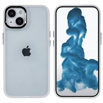 Voor iPhone 14 Plus 6.7 inch PC + TPU Cover Metalen Camera Lens Frame Anti- Scratch Anti-shock Mobiele telefoon Case: