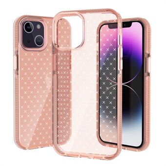 Voor iPhone 14 Plus Back Cover, Anti-drop X Shape Printing Beschermende Shell Zachte TPU + TPE hybride hoes