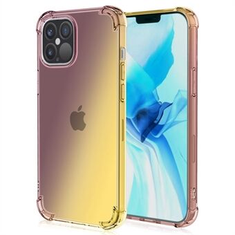 Voor iPhone 14 Plus 6,7 inch telefoonhoes, gradiënt ontwerp TPU zachte Edge bumper met versterkte hoeken beschermhoes: