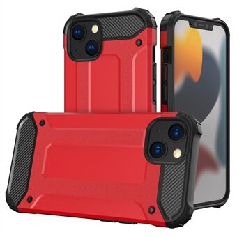 Voor iPhone 14 Plus 6.7 inch Lichtgewicht Anti-val Telefoon Case TPU + PC Mobiele Telefoon Achterkant: