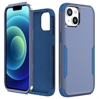 Voor iPhone 14 Plus Commuter Series 3-in-1 TPU + PC Telefoon Drop-proof Case Anti- Scratch Achterkant: