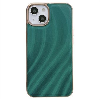 Voor iPhone 14 Plus Melkweg Patroon Gedrukt Anti-drop Anti- Scratch Telefoon Shell Nano Galvaniseren Leer Gecoat TPU Case: