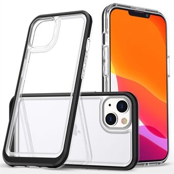 Voor iPhone 14 Plus Clear Case TPU + Acryl + PC Anti- Scratch Schokbestendige Telefoon Cover: