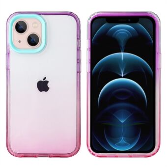 Voor iPhone 14 Plus Gradiënt Soft TPU Beschermende Mobiele Telefoon Case Precieze Uitsparing Achterkant Shell