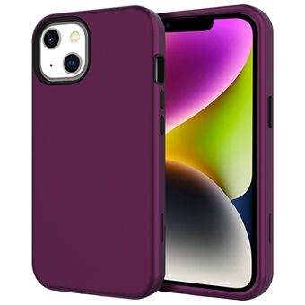 Voor iPhone 14 Plus GW03 Anti- Scratch rubberen telefoonhoes Anti-vingerafdruk Verdikte TPU + pc-telefoonhoes