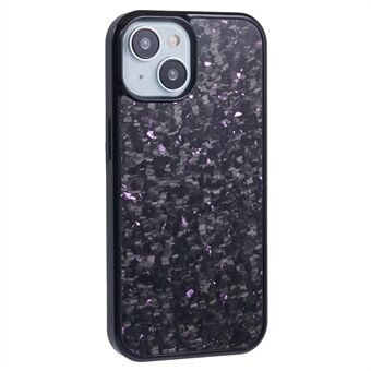 Voor iPhone 14 Plus Magnetische Hoes Gesmede Textuur Aramidevezel+TPU Anti-Slip Telefoonhoesje