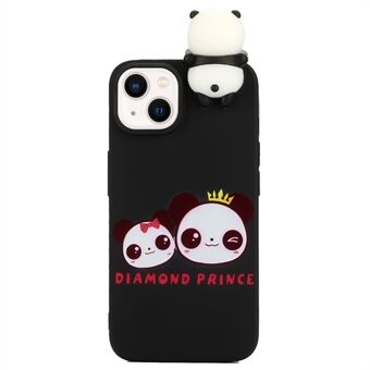 TPU-hoes met 3D-figuur voor iPhone 14 Plus, cartoonpatroondruk Scratch hoes voor mobiele telefoon