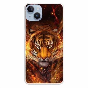 Voor iPhone 14 Plus patroon telefoonhoes TPU schokabsorptie bescherming telefoonhoes