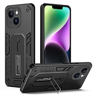 Kickstand telefoonhoesje voor iPhone 14 Plus , TPU + pc antislip vingerriem beschermhoes