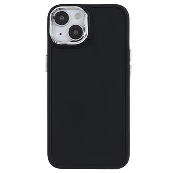 Voor iPhone 14 Plus Anti- Scratch Zachte TPU-telefoonhoes met metalen lensframe Metalen knopafdekking