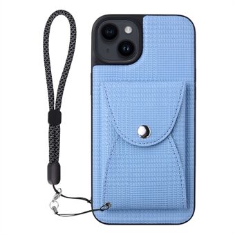 VILI TH Pouch-serie voor iPhone 14 Plus PC + TPU + PU lederen telefoonhoes Afneembare magnetische portemonnee-hoes