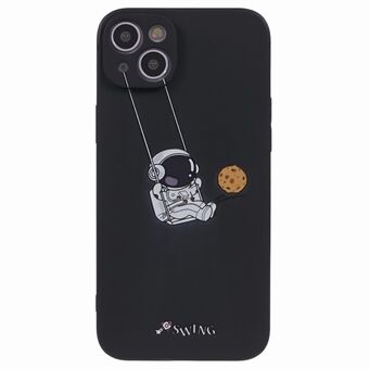 Voor iPhone 14 Plus Astronaut Pattern Case Phone Soft TPU schokbestendige beschermhoes