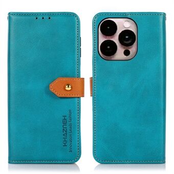 KHAZNEH voor iPhone 14 Pro Max 6.7 inch Volledige Dekking Telefoon Cover Beschermhoes Schokbestendig Stand Cover Dual Color Leather Folio Flip Wallet Telefoon Case met Gesp