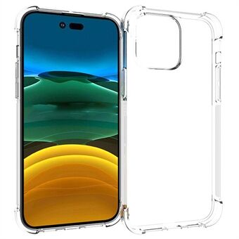 Voor iPhone 14 Pro Max 6.7 inch Anti- Scratch Telefoon Case TPU Clear Beschermende Mobiele Telefoon Cover Precieze Uitsparingen Vier Hoeken Drop-resistente Back Case