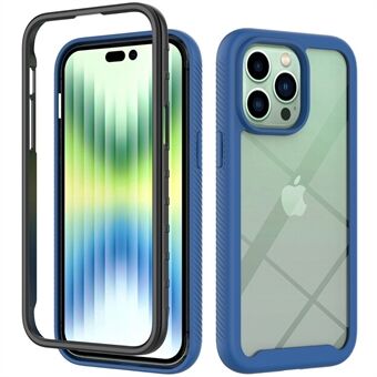 Voor iPhone 14 Pro Max 6.7 inch Schokbestendig TPU Frame PC + Acryl Achterkant Beschermende Telefoonhoes: