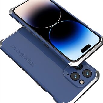 Anti-Fall Phone Case voor iPhone 14 Pro Max Matte Slim Case Metalen frame Hard PC Back Shockproof Cover