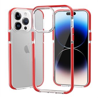 Voor iPhone 14 Pro Max Clear Back Cover Combo Soft TPU TPE Bumper Versterkte Hoeken Drop-Proof Phone Case