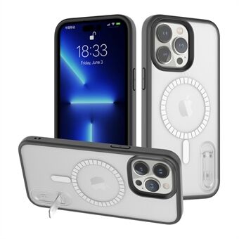 Anti-val telefoonhoes voor iPhone 14 Pro Max, verborgen standaard harde pc + zachte TPU-hoeken telefoonhoes