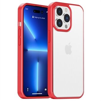 IPAKY voor iPhone 14 Pro Max 6.7 inch Matte Anti-vingerafdruk Telefoon Bescherming Cover PC + TPU Back Case Ondersteuning Draadloos opladen