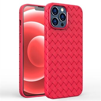 Voor iPhone 14 Pro Max 6.7 inch Geweven Textuur TPU Telefoon Case Warmteafvoer Telefoon Beschermhoes: