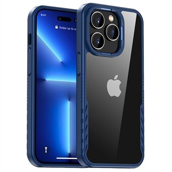 IPAKY Voor iPhone 14 Pro Max 6.7 inch Anti- Scratch TPU + PC Telefoon Case Ondersteuning Draadloos opladen