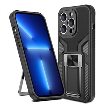 Armor Series voor iPhone 14 Pro Max 6,7 inch Autohouder Magnetische attractie PC + TPU Beschermhoes Verborgen standaard Valbestendig hoesje