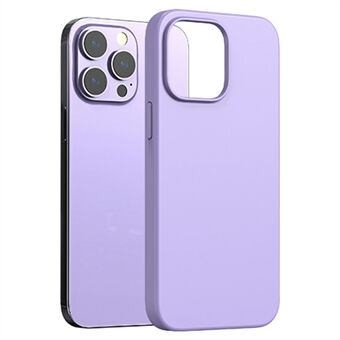 AZEADA voor iPhone 14 Pro Max 6.7 inch Kleur Serie Ultradunne Siliconen Telefoonhoes Schokbestendig Beschermende Achterkant