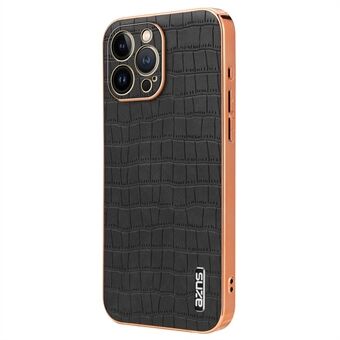 AZNS Voor iPhone 14 Pro Max Hoesje Krokodillen Textuur Leer+TPU Anti-Kras Telefoonhoesje