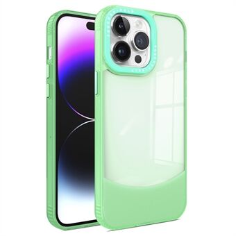 Voor iPhone 14 Pro Max Hoesje Dual Color TPU Telefoonhoesje Anti-kras Transparante Achterkant