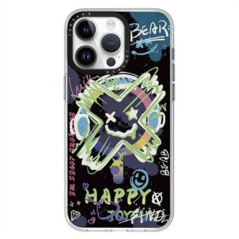 JAUCASE Voor iPhone 14 Pro Max Magnetisch Telefoonhoesje Graffiti Patroon PC+TPU Anti-Val Cover