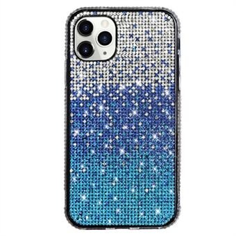 Voor iPhone 14 Pro Max Gradient Case Sparkle Full Rhinestone Decor Zachte TPU-beschermhoes: