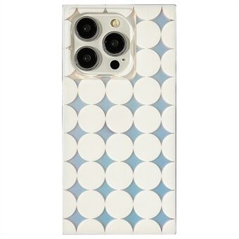 Voor iPhone 14 Pro Max TPU Hoes Laser Polka Dot Telefoonhoes Esthetische Vierkante Randen