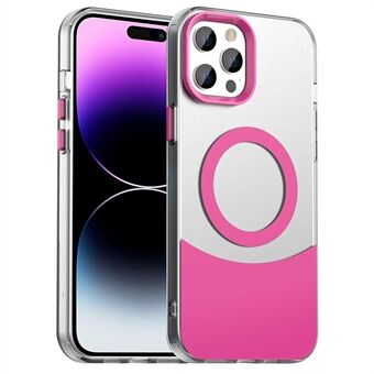 Voor iPhone 14 Pro Max Hoesje Compatibel met MagSafe Kleurenmix IMD TPU+PET+PC Mobiele Cover