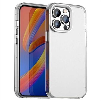 Voor iPhone 14 Pro Max Hoesje PC+TPU+PET Matte Anti-Val Telefoon Achterkant Bescherming