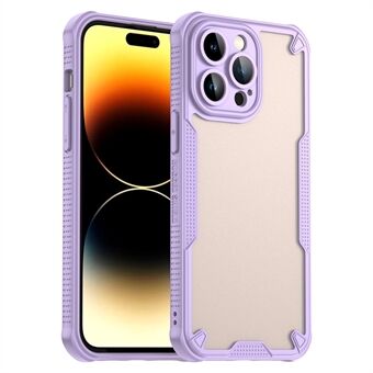 iPhone 14 Pro Max Hoesje PC+TPU Half-Transparante Frosted Afwerking Beschermende Telefoonhoes