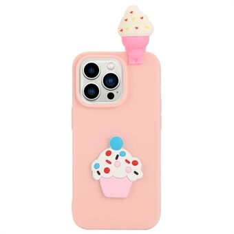 Telefoonhoes voor iPhone 14 Pro Max, schokbestendige telefoonhoes 3D Cartoon figuur versierde TPU beschermhoes