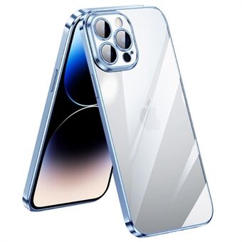 SULADA Shield Eye-serie voor iPhone 14 Pro Max Transparant Galvaniseren Beschermhoes Hard PC Back Soft TPU All-inclusive lens Clear Phone Shell