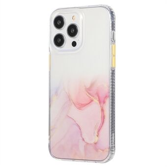 Voor iPhone 14 Pro Max Marmer Patroon Acryl + TPU Telefoon Beschermhoes Anti- Scratch Anti-drop Back Cover