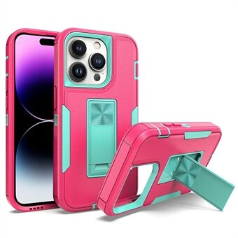 Voor iPhone 14 Pro Max Shockproof Kickstand Case TPU + PC Dual Layer Antislip Defender Beschermende telefoonhoes