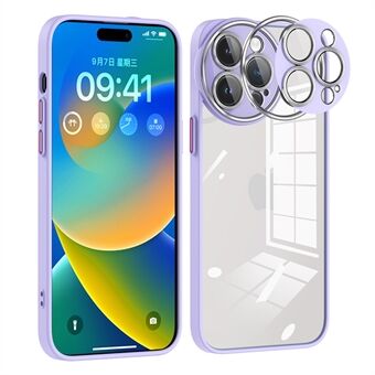 Voor iPhone 14 Pro Max Big Eyes-serie Precieze uitsparing Glazen lensbeschermer Niet-vergelende transparante telefoonhoes PC + TPU beschermende achterkant