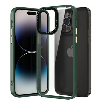 Voor iPhone 14 Pro Max Kristalhelder telefoonhoesje PC + TPU Schokbestendige bescherming Achterkant