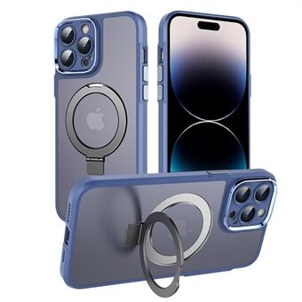 Magnetisch telefoonhoesje voor iPhone 14 Pro Max, matte Ring PC+TPU anti-drop cover