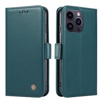 YIKATU YK-003 voor iPhone 14 Pro Max PU lederen telefoonhoes portemonnee Stand schokbestendige hoes