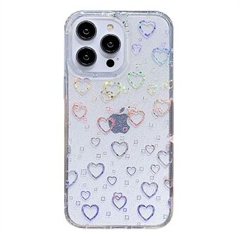 Voor iPhone 14 Pro Max PC + TPU mobiele telefoonhoes Glitterpoeder IMD-telefoonhoes