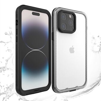 Voor iPhone 14 Pro Max IP68 waterdichte TPU + pc + PET-hoes Drop-proof sneeuwbestendige duiktelefoonhoes