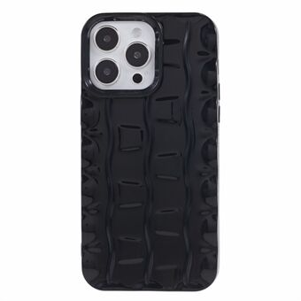 Voor iPhone 14 Pro Max Zachte TPU schokbestendige hoes 3D strepen patroon antislip telefoonhoes