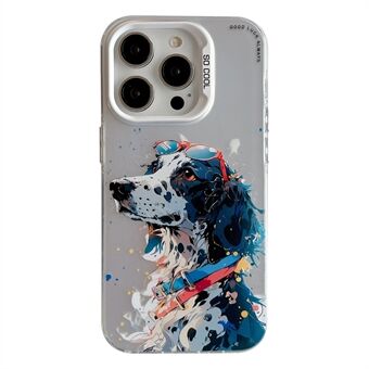 Voor iPhone 14 Pro Max Graffiti Telefoonhoesje Dierenpatroon Afdrukken PC+TPU Anti- Scratch Cover